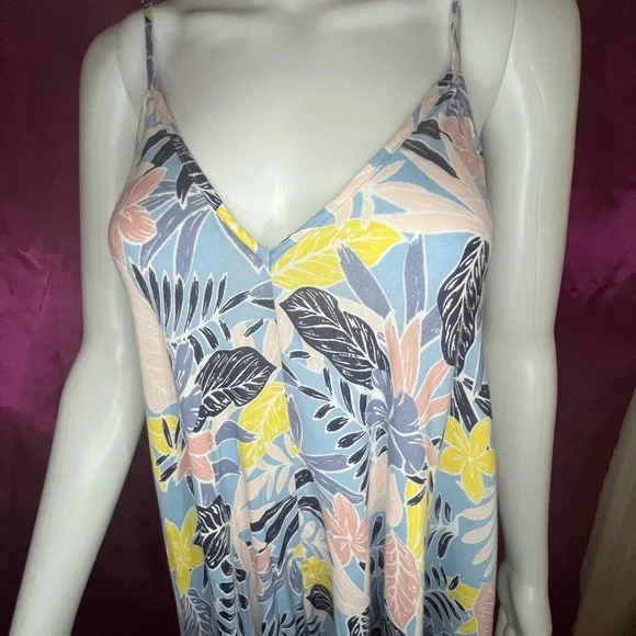 NEW JAPNA GOA S or M DRESS BEACHWEAR VISCOSE Adj Straps Asymmetrical Pom Poms - Picture 4 of 10